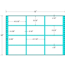 タックフォームラベル 15インチ×10インチ 12面付(1ケース500折)