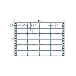 タックフォームラベル 15インチ×10インチ 24面付(1ケース500折)