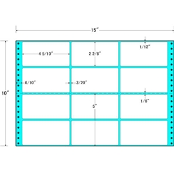 タックフォームラベル 15インチ×10インチ 12面付(1ケース500折)