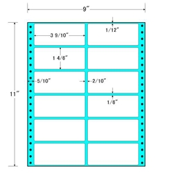 タックフォームラベル 9インチ×11インチ 12面付(1ケース500折)