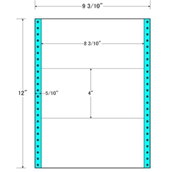 タックフォームラベル 9 3/10インチ×12インチ 3面付(1ケース500折)