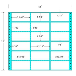 タックフォームラベル 12インチ×11インチ 18面付(1ケース500折)
