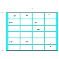 タックフォームラベル 15インチ×11インチ 24面付(1ケース500折)