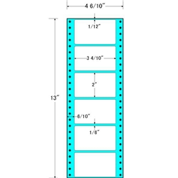 タックフォームラベル 4 6/10インチ×13インチ 6面付(1ケース1000折)