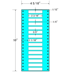 タックフォームラベル 4 5/10インチ×10インチ 15面付(1ケース1000折)