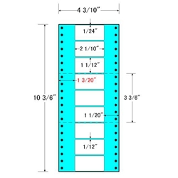 タックフォームラベル 4 3/10インチ×10 3/6インチ 9面付(1ケース1000折)