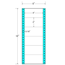 タックフォームラベル 5インチ×12インチ 6面付(1ケース1000折)