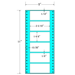 タックフォームラベル 5インチ×11インチ 6面付(1ケース1000折)