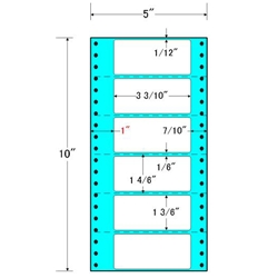 タックフォームラベル 5インチ×10インチ6面付(1ケース1000折)
