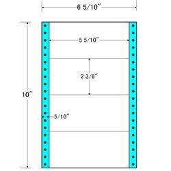 タックフォームラベル 6 5/10インチ×10インチ 4面付(1ケース1000折)
