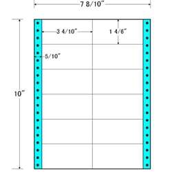 タックフォームラベル 7 8/10インチ×10インチ 12面付(1ケース1000折)