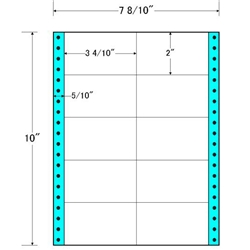 タックフォームラベル 7 8/10インチ×10インチ 10面付(1ケース1000折)