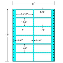 タックフォームラベル 8インチ×10インチ 12面付(1ケース500折)