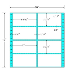 タックフォームラベル 10インチ×10インチ 8面付(1ケース500折)