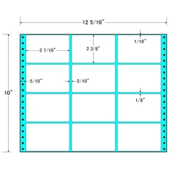 タックフォームラベル 12 5/10インチ×10インチ 12面付(1ケース500折)