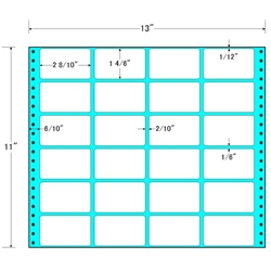 タックフォームラベル 13インチ×11インチ 24面付(1ケース500折)