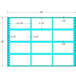 タックフォームラベル 14インチ×10インチ 12面付(1ケース500折)