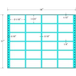 タックフォームラベル 14インチ×11インチ 24面付(1ケース500折)