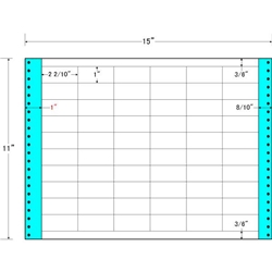 タックフォームラベル 15インチ×11インチ 60面付(1ケース500折)
