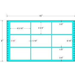 タックフォームラベル 15インチ×9インチ 9面付(1ケース500折)