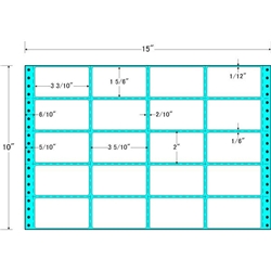 タックフォームラベル 15インチ×10インチ 20面付(1ケース500折)