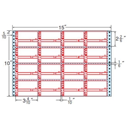 タックフォームラベル 15インチ×10インチ 16面付(1ケース500折)