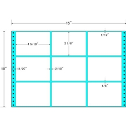 タックフォームラベル 15インチ×10インチ 9面付(1ケース500折)