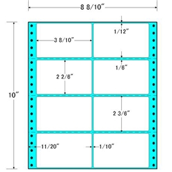 タックフォームラベル 8 8/10インチ×10インチ 8面付(1ケース500折)
