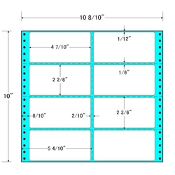 タックフォームラベル 10 8/10インチ×10インチ 8面付(1ケース500折)