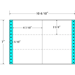 タックフォームラベル 10 4/10インチ×7インチ 6面付(1ケース1000折)