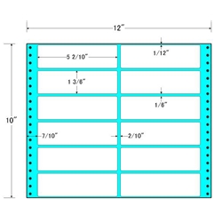 タックフォームラベル 12インチ×10インチ 12面付(1ケース500折)