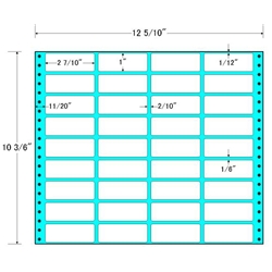 タックフォームラベル 12 5/10インチ×10 3/6インチ 36面付(1ケース500折)