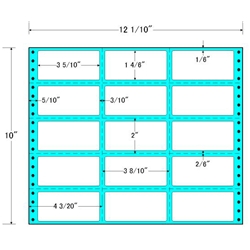 タックフォームラベル 12 1/10インチ×10インチ 15面付(1ケース500折)