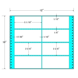 タックフォームラベル 12インチ×10インチ 8面付(1ケース500折)