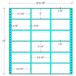 タックフォームラベル 12 5/10インチ×13インチ 18面付(1ケース500折)