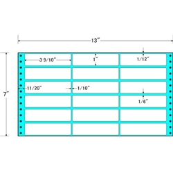 タックフォームラベル 13インチ×7インチ 18面付(1ケース1000折)