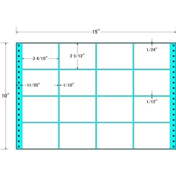 タックフォームラベル 15インチ×10インチ 16面付(1ケース500折)