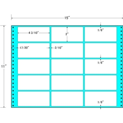 タックフォームラベル 15インチ×11インチ 15面付(1ケース500折)