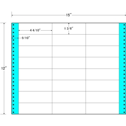 タックフォームラベル 15インチ×12インチ 24面付(1ケース500折)