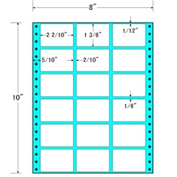 タックフォームラベル 8インチ×10インチ 18面付(1ケース500折)