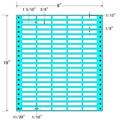 タックフォームラベル 9インチ×10インチ 100面付(1ケース500折)
