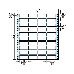 タックフォームラベル 9インチ×10インチ 40面付(1ケース500折)