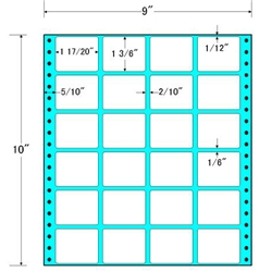 タックフォームラベル 9インチ×10インチ 24面付(1ケース500折)