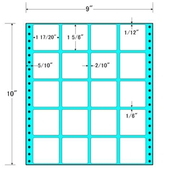 タックフォームラベル 9インチ×10インチ 20面付(1ケース500折)