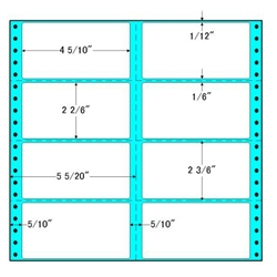 タックフォームラベル 10 5/10インチ×10インチ 8面付(1ケース500折)