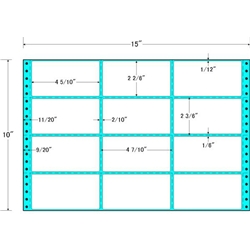 タックフォームラベル 15インチ×10インチ 12面付(1ケース500折)