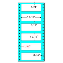 タックフォームラベル 4 5/10インチ×10インチ 6面付(1ケース1000折)