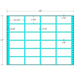 タックフォームラベル 15インチ×11インチ 24面付(1ケース500折)