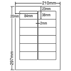 シートカットラベル A4版 12面付(1ケース500シート)