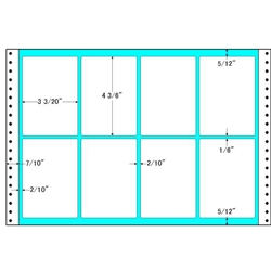 タックフォームラベル 15インチ×10インチ 8面付(1ケース500折)